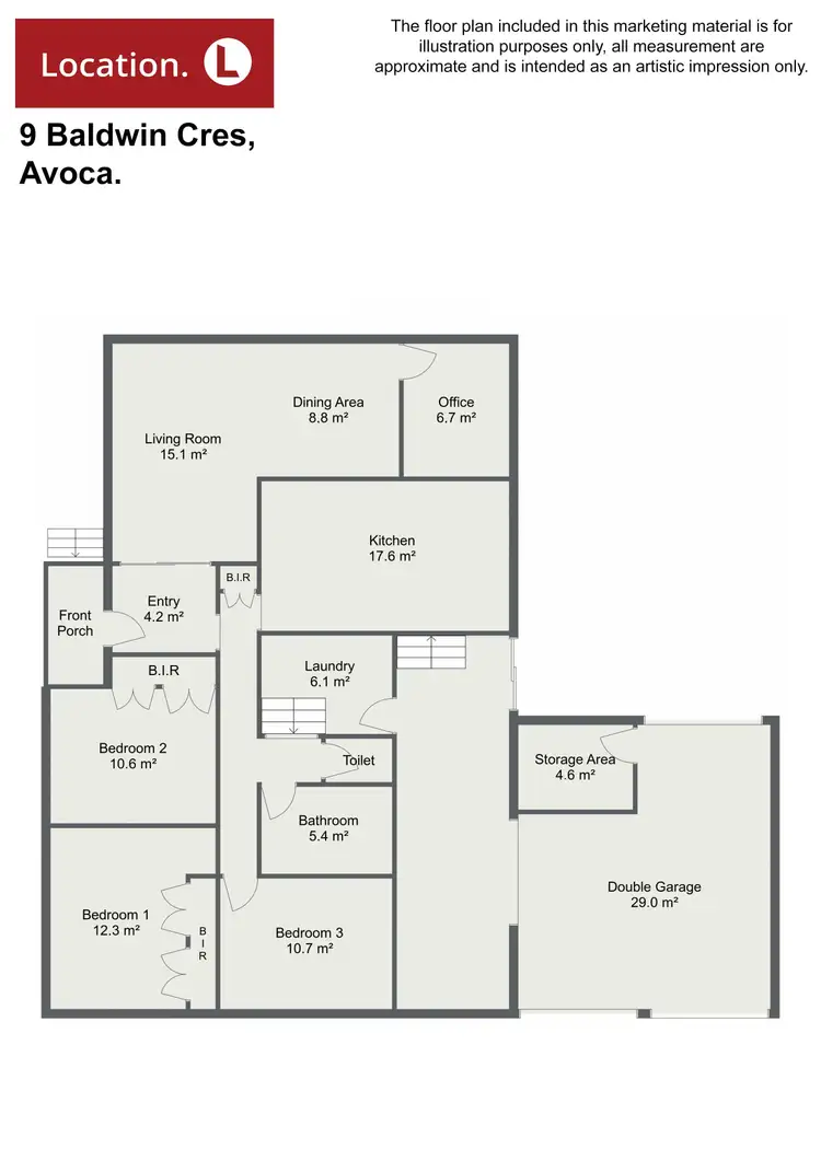 Floorplan of Homely house listing, 9 Baldwin Crescent, Avoca QLD 4670