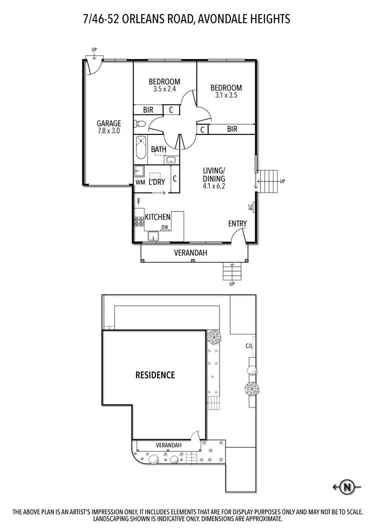 Floorplan of Homely unit listing, 7/46-52 Orleans Road, Avondale Heights VIC 3034