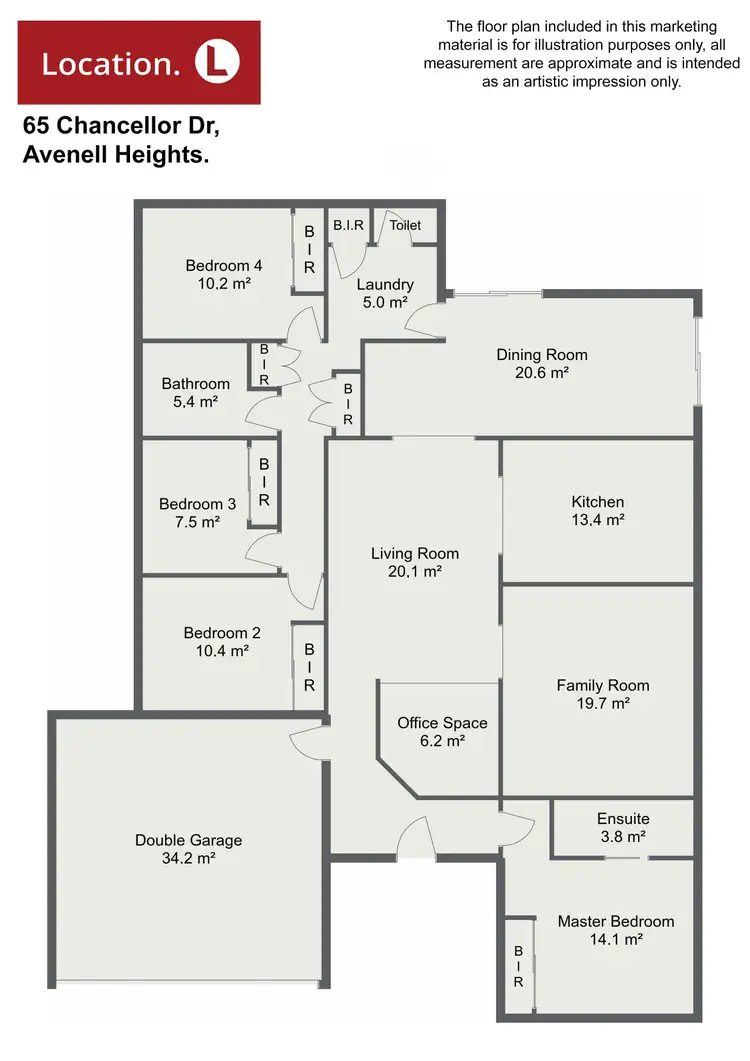 Floorplan of Homely house listing, 65 Chancellor Drive, Avenell Heights QLD 4670