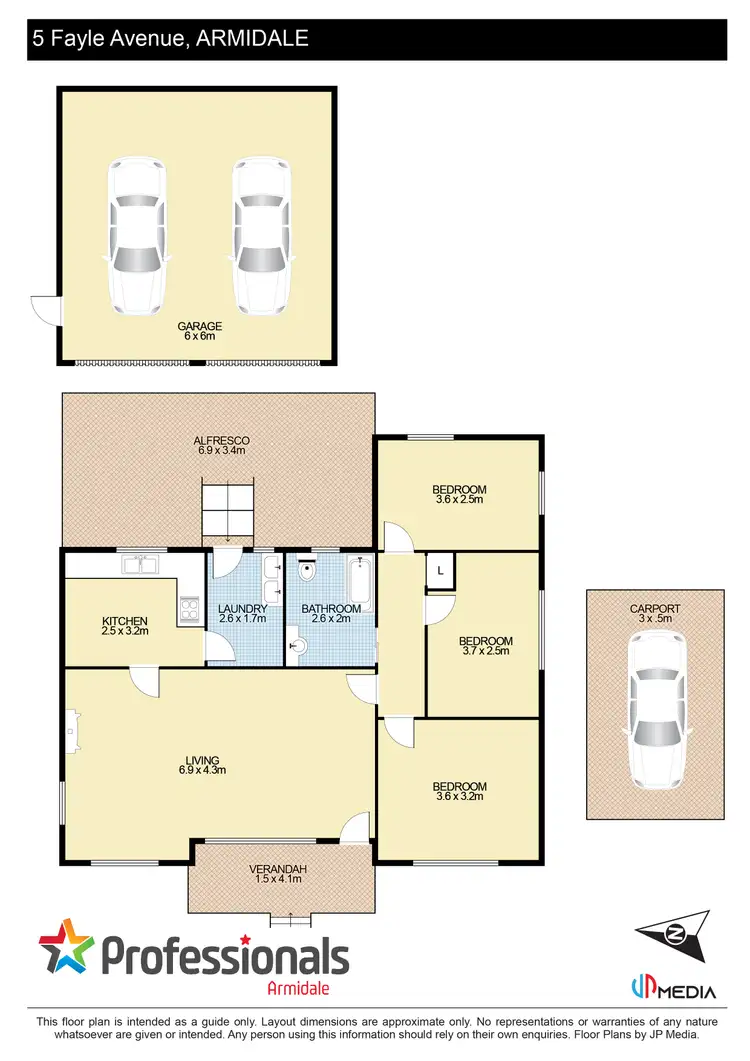 Floorplan of Homely house listing, 5 Fayle Avenue, Armidale NSW 2350
