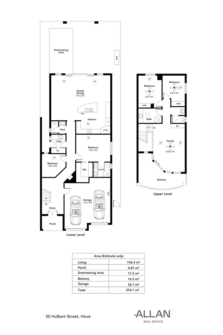 Floorplan of Homely house listing, 50 Hulbert Street, Hove SA 5048