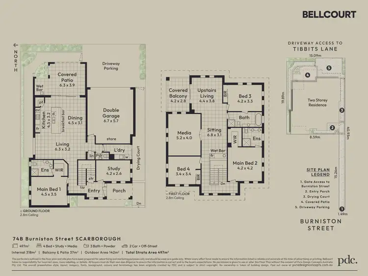 Floorplan of Homely house listing, 74B Burniston Street, Scarborough WA 6019
