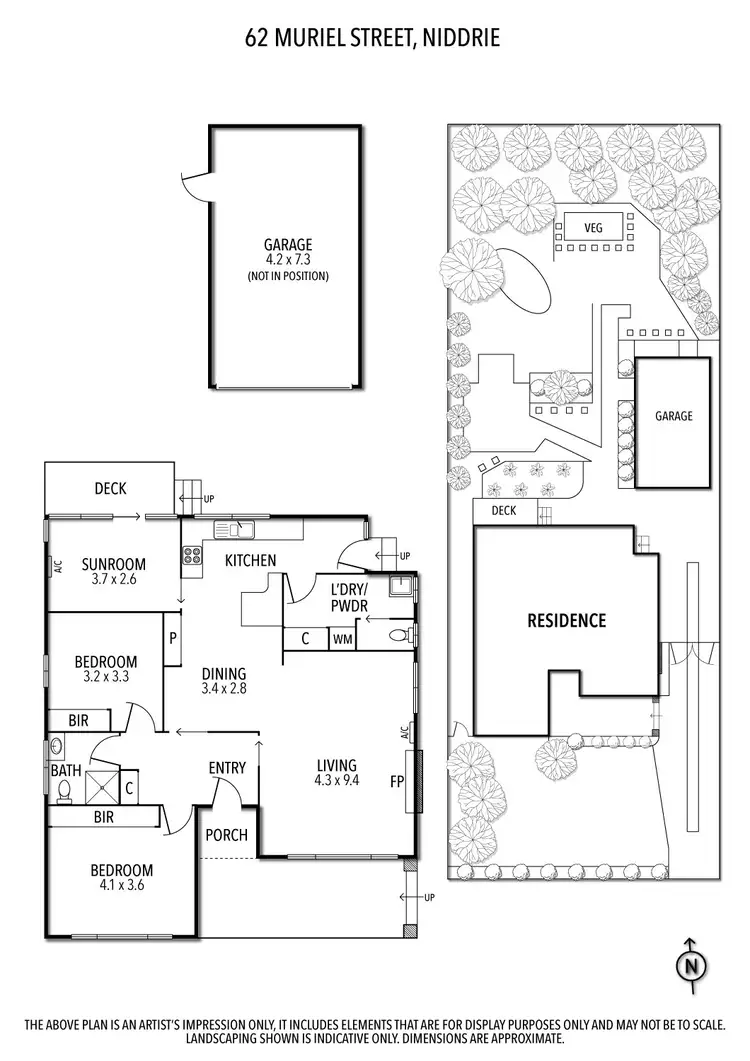 Floorplan of Homely house listing, 62 Muriel Street, Niddrie VIC 3042