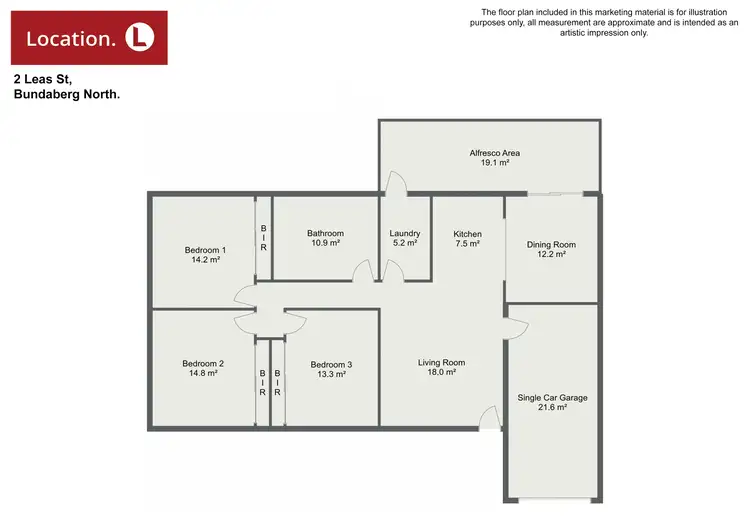 Floorplan of Homely house listing, 2 Leas Street, Bundaberg North QLD 4670