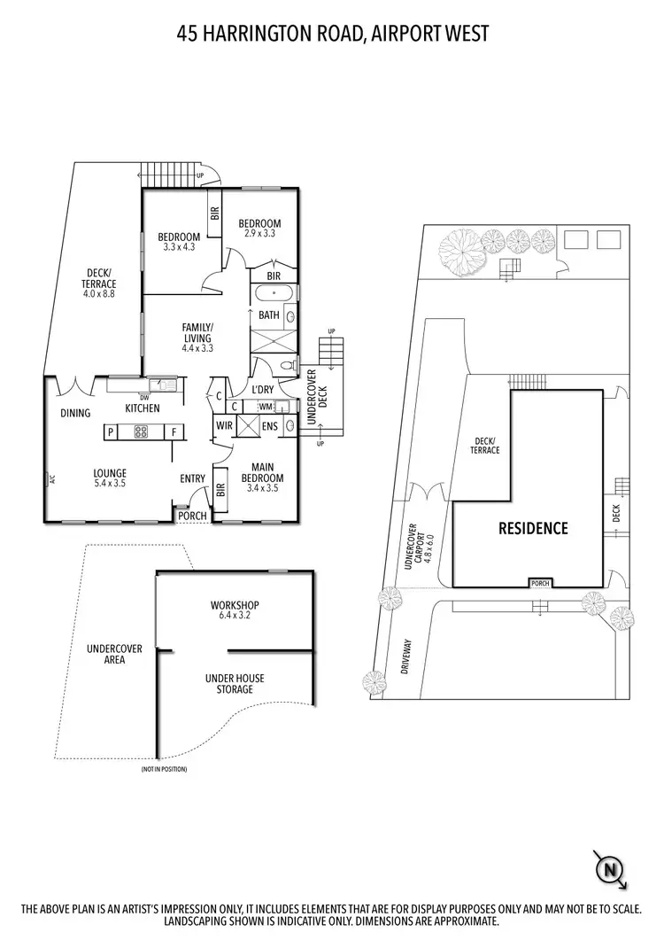 Floorplan of Homely house listing, 45 Harrington Road, Airport West VIC 3042