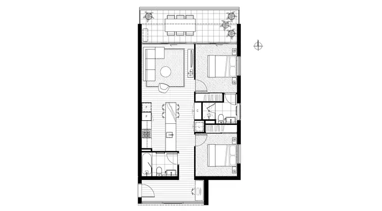 Floorplan of Homely apartment listing, 603/26 Breese Street, Brunswick VIC 3056