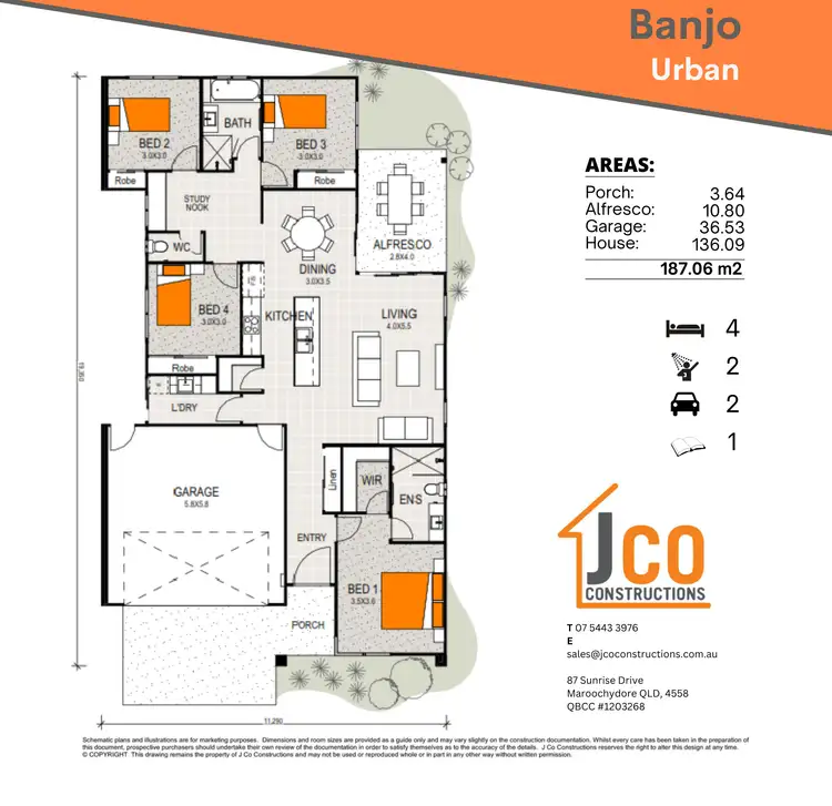 Floorplan of Homely house listing, 64 Lindeman Crescent, Banya QLD 4551
