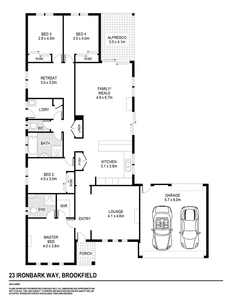 Floorplan of Homely house listing, 23 Ironbark Way, Brookfield VIC 3338