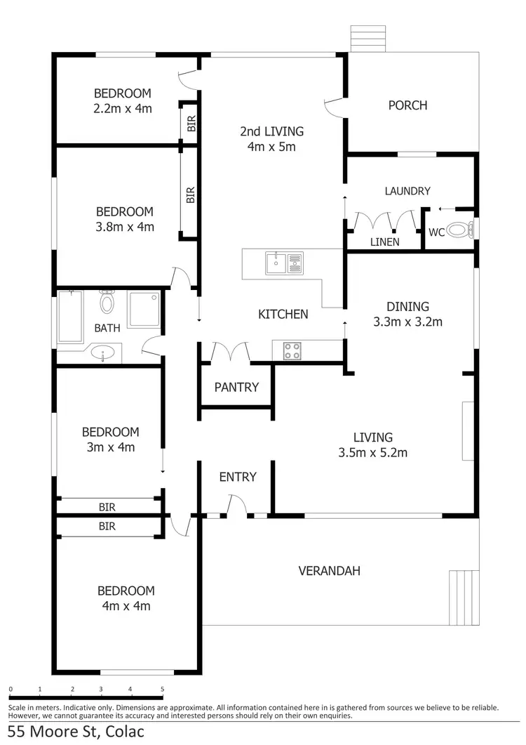 Floorplan of Homely house listing, 55 Moore Street, Colac VIC 3250