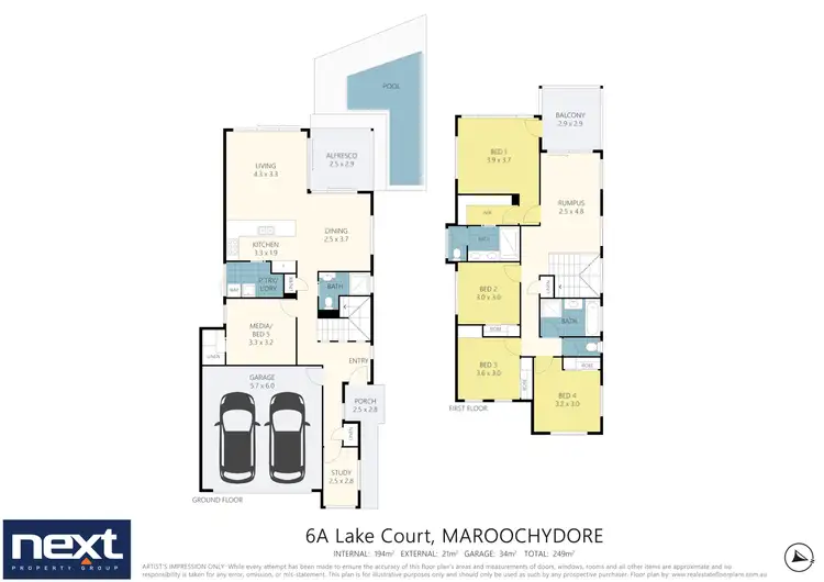 Floorplan of Homely house listing, 6a Lake Court, Maroochydore QLD 4558