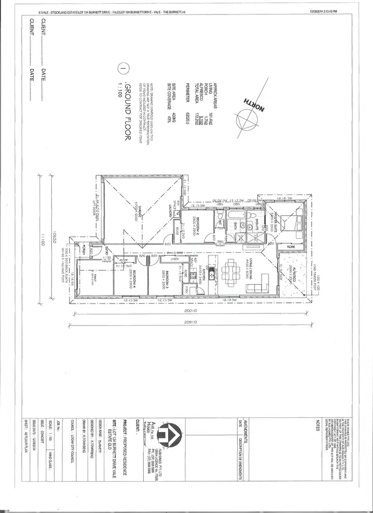 Floorplan of Homely house listing, 12 BLUESTONE DRIVE, Logan Reserve QLD 4133