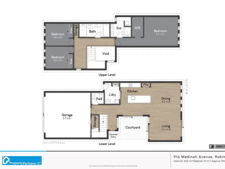 Floorplan of Homely townhouse listing, 916 Medinah Avenue, Robina QLD 4226