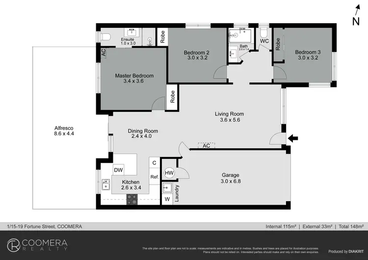 Floorplan of Homely unit listing, 1/15-19 Fortune Street, Coomera QLD 4209