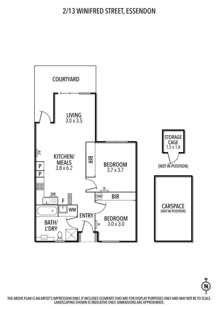 Floorplan of Homely apartment listing, 2/13 Winifred Street, Essendon VIC 3040