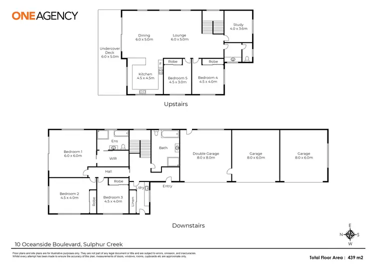 Floorplan of Homely house listing, 10 Oceanside Boulevard, Sulphur Creek TAS 7316