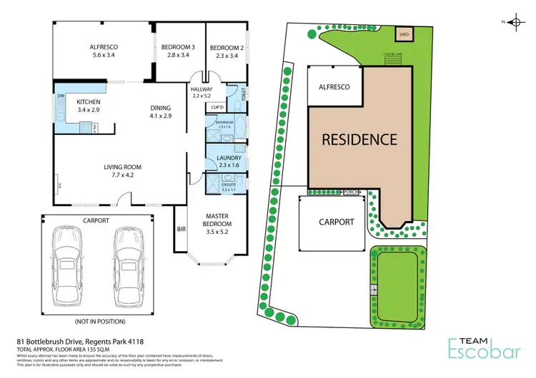 Floorplan of Homely house listing, 81 Bottlebrush Drive, Regents Park QLD 4118
