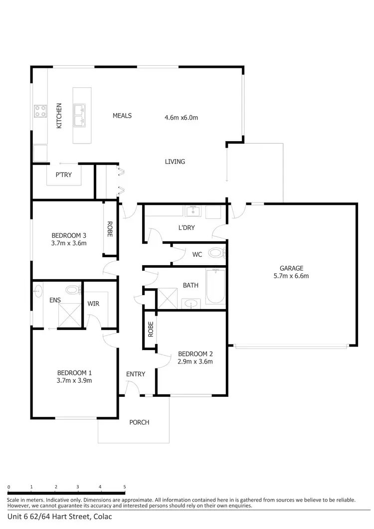 Floorplan of Homely house listing, 62C Hart Street, Colac VIC 3250