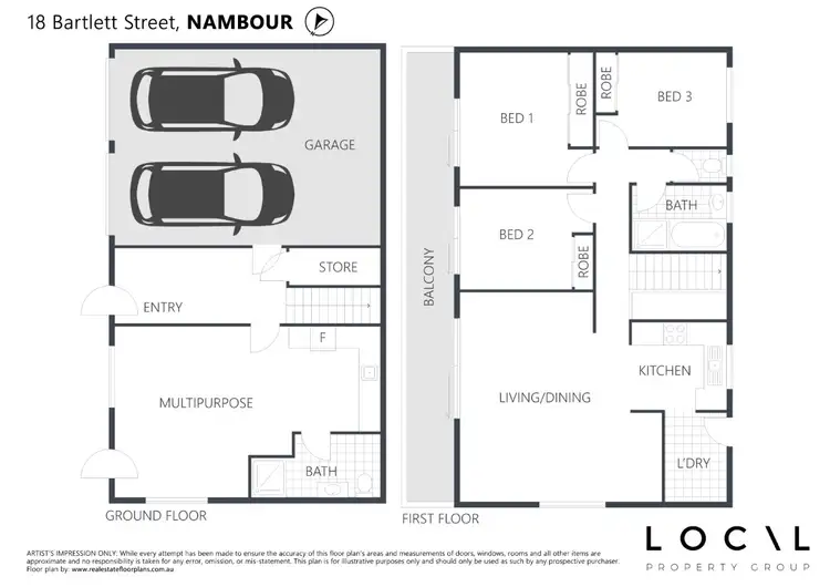 Floorplan of Homely house listing, 18 Bartlett Street, Nambour QLD 4560