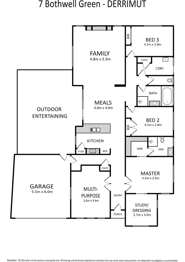 Floorplan of Homely house listing, 7 Bothwell Green, Derrimut VIC 3026