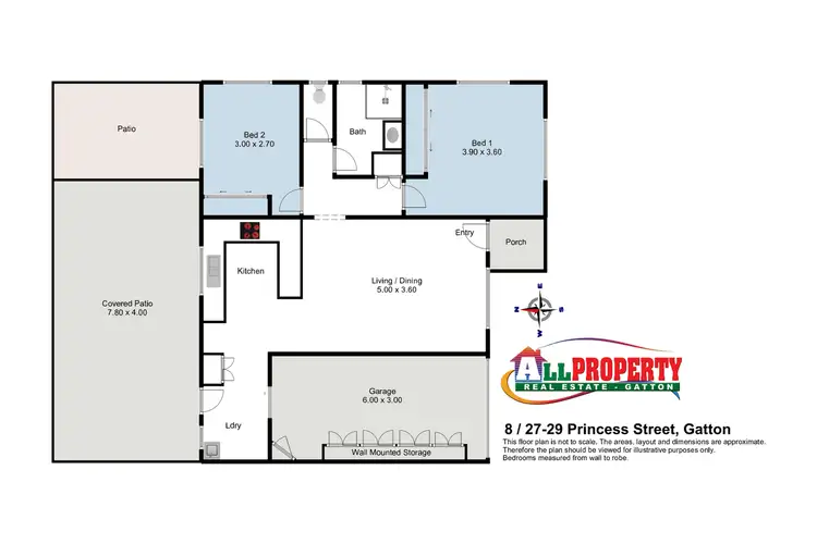 Floorplan of Homely unit listing, 8/27-29 Princess Street, Gatton QLD 4343