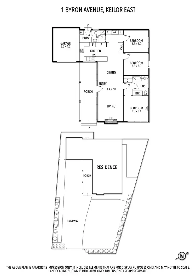 Floorplan of Homely house listing, 1 Byron Avenue, Keilor East VIC 3033