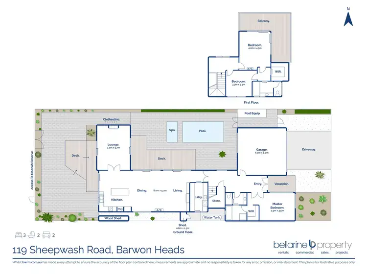 Floorplan of Homely house listing, 119 Sheepwash Road, Barwon Heads VIC 3227