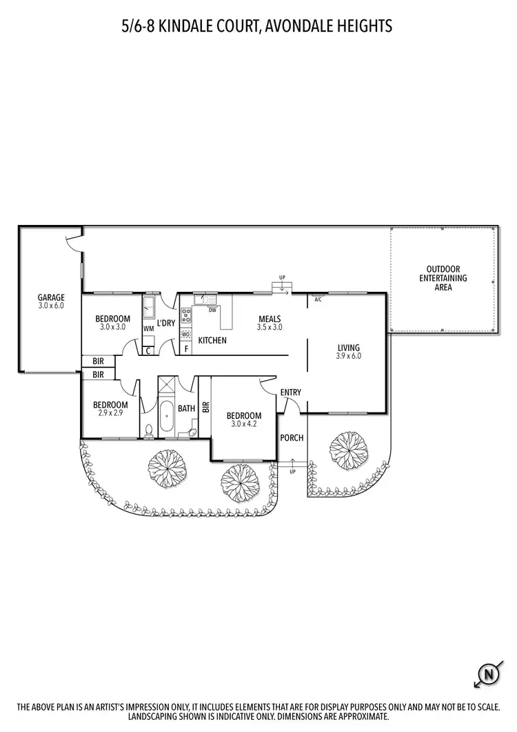 Floorplan of Homely unit listing, 5/6-8 Kindale Court, Avondale Heights VIC 3034
