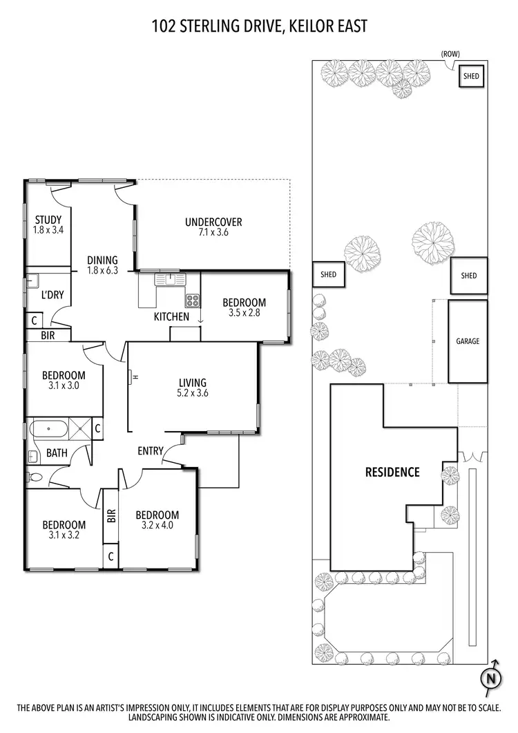 Floorplan of Homely house listing, 102 Sterling Drive, Keilor East VIC 3033