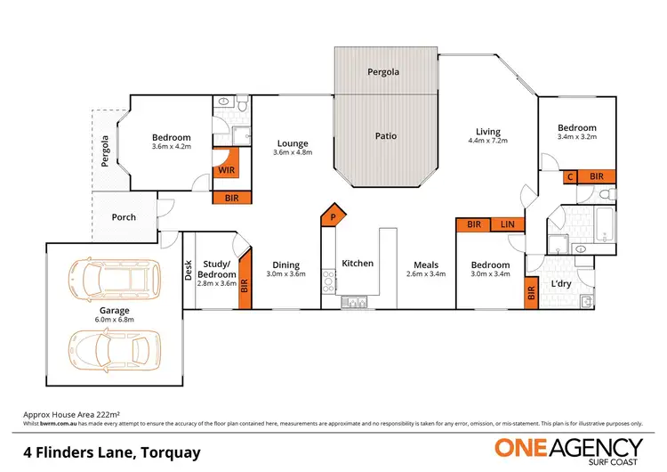 Floorplan of Homely house listing, 4 Flinders Lane, Torquay VIC 3228