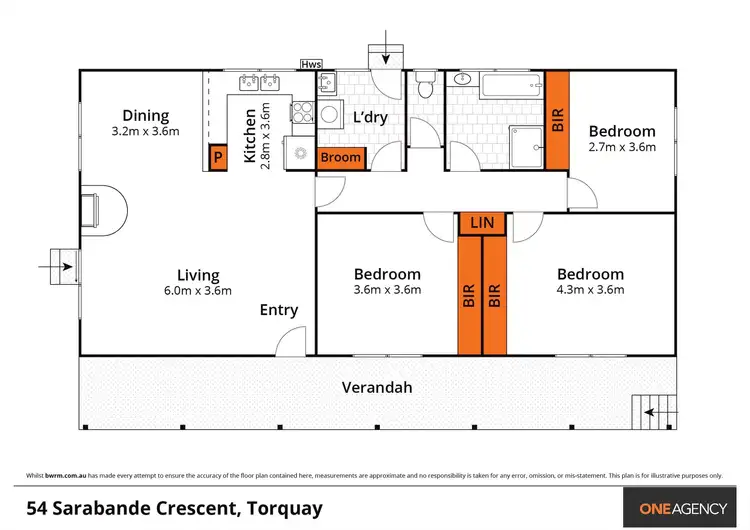 Floorplan of Homely house listing, 54 Sarabande Crescent, Torquay VIC 3228