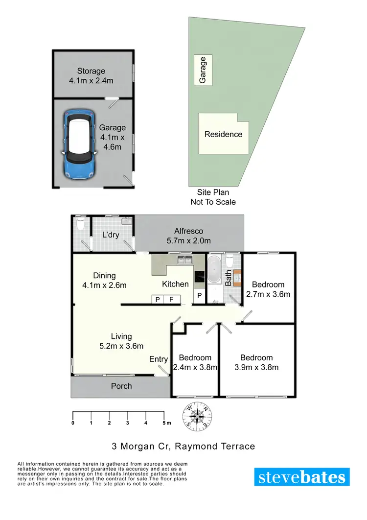 Floorplan of Homely house listing, 3 Morgan Crescent, Raymond Terrace NSW 2324