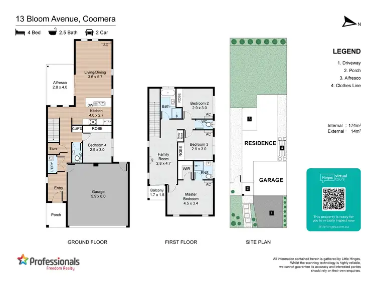 Floorplan of Homely house listing, 13 Bloom Avenue, Coomera QLD 4209