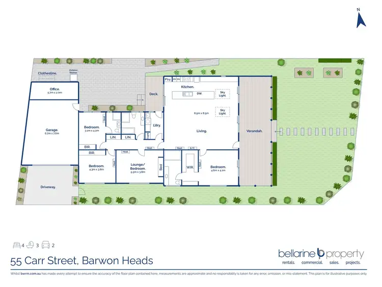 Floorplan of Homely house listing, 55 Carr Street, Barwon Heads VIC 3227