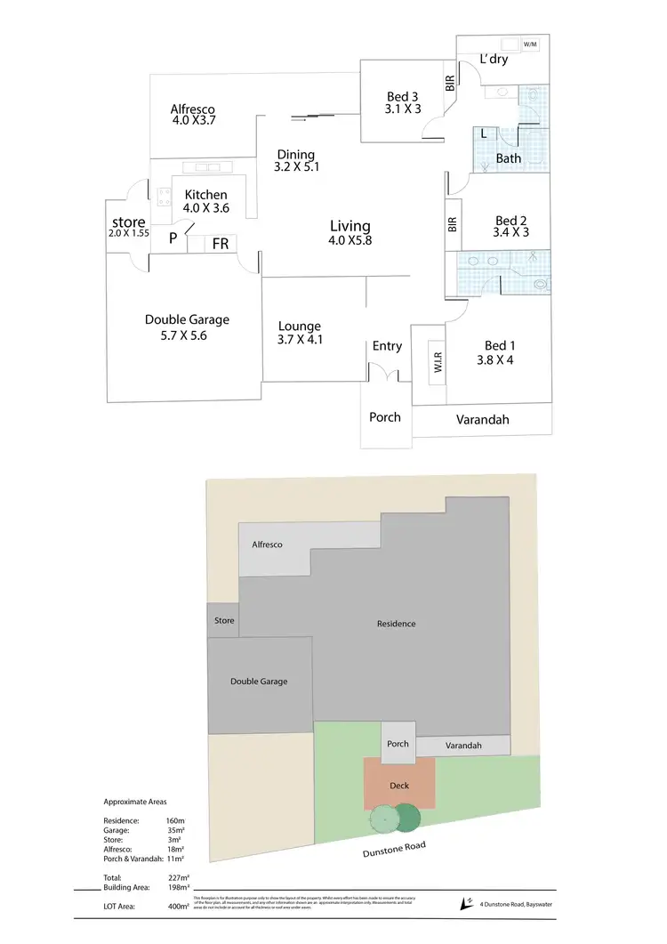 Floorplan of Homely house listing, 4 Dunstone Road, Bayswater WA 6053