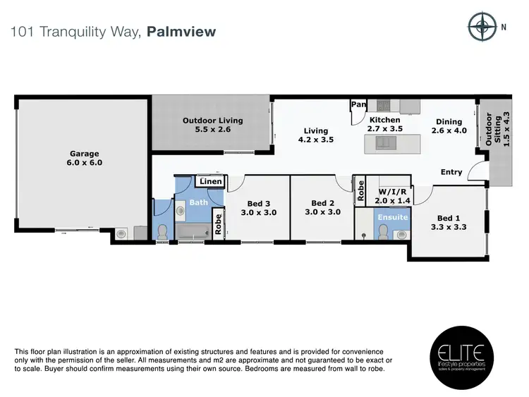 Floorplan of Homely house listing, 101 Tranquility Way, Palmview QLD 4553