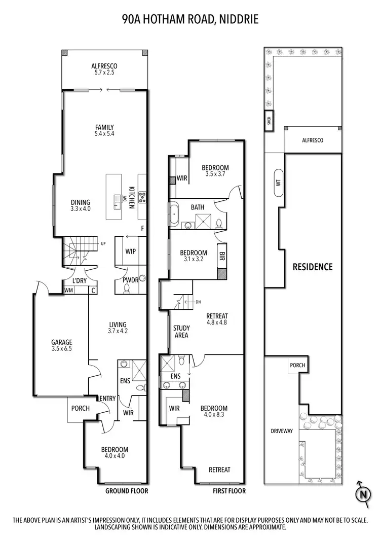 Floorplan of Homely house listing, 90a Hotham Road, Niddrie VIC 3042
