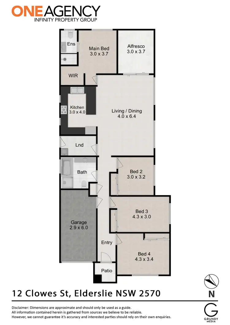 Floorplan of Homely house listing, 12 Clowes Street, Elderslie NSW 2570