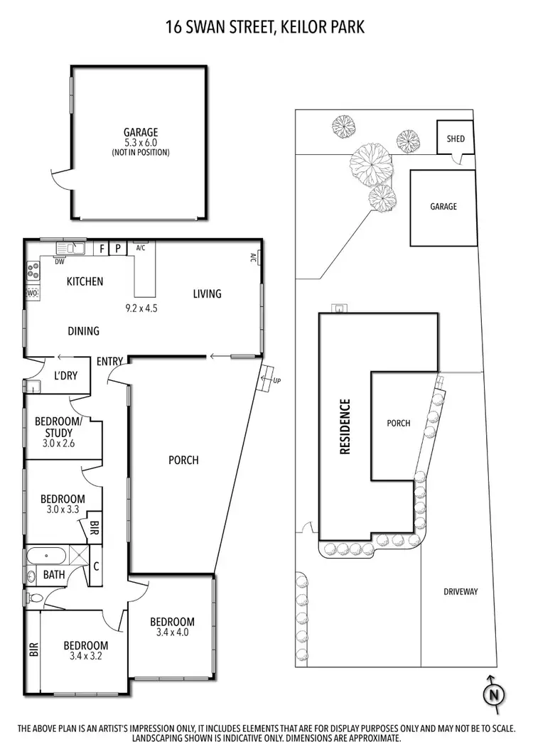 Floorplan of Homely house listing, 16 Swan Street, Keilor Park VIC 3042