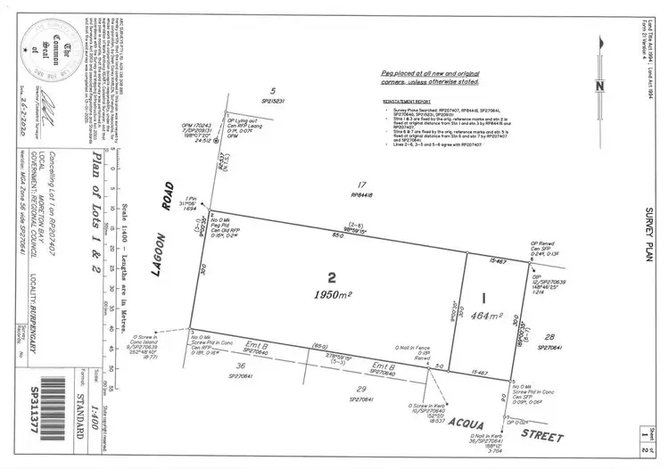 Floorplan of Homely land listing, 19 Acqua Street, Burpengary QLD 4505