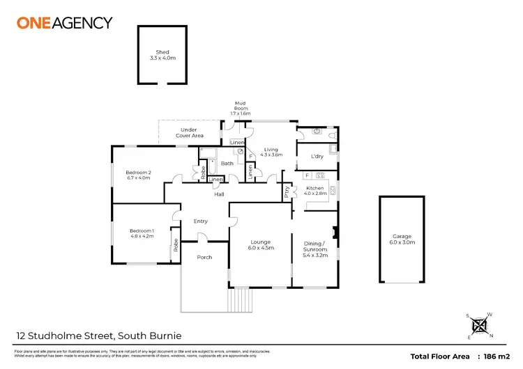 Floorplan of Homely house listing, 12 Studholme Street, South Burnie TAS 7320
