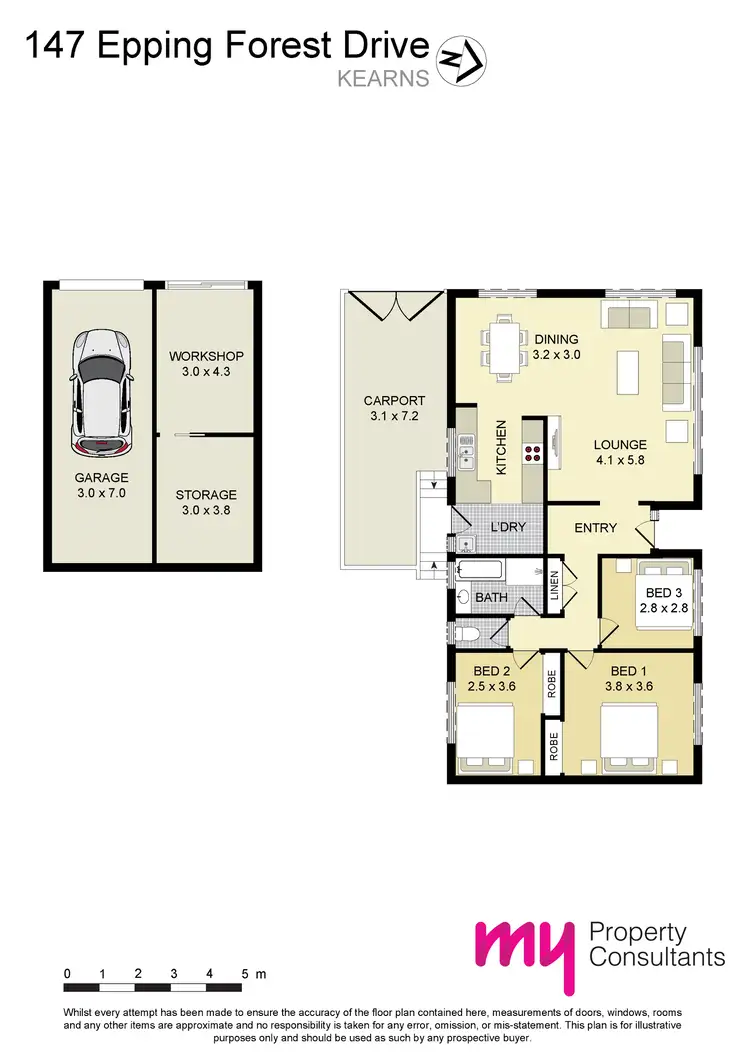 Floorplan of Homely house listing, 147 Epping Forest Drive, Kearns NSW 2558