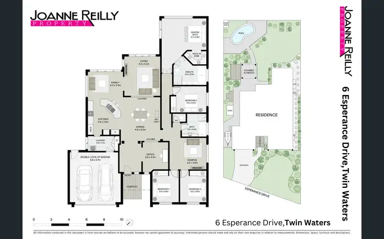 Floorplan of Homely house listing, 6 Esperance Drive, Twin Waters QLD 4564