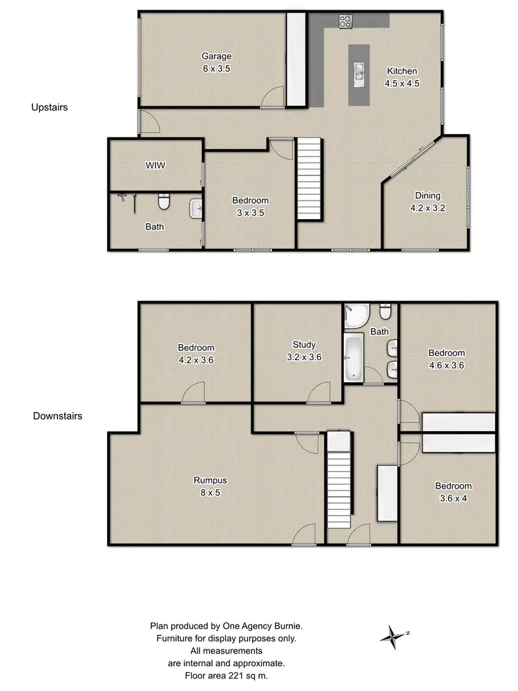 Floorplan of Homely unit listing, 2/66 Moody Street, Burnie TAS 7320