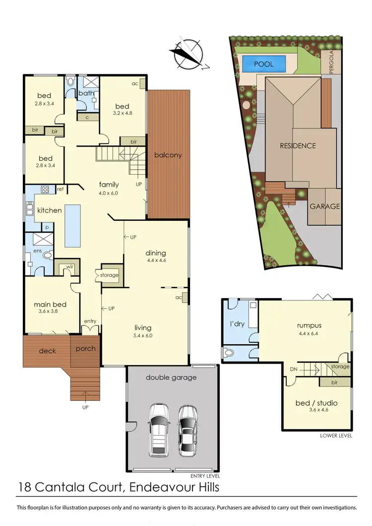 Floorplan of Homely house listing, 18 Cantala Court, Endeavour Hills VIC 3802