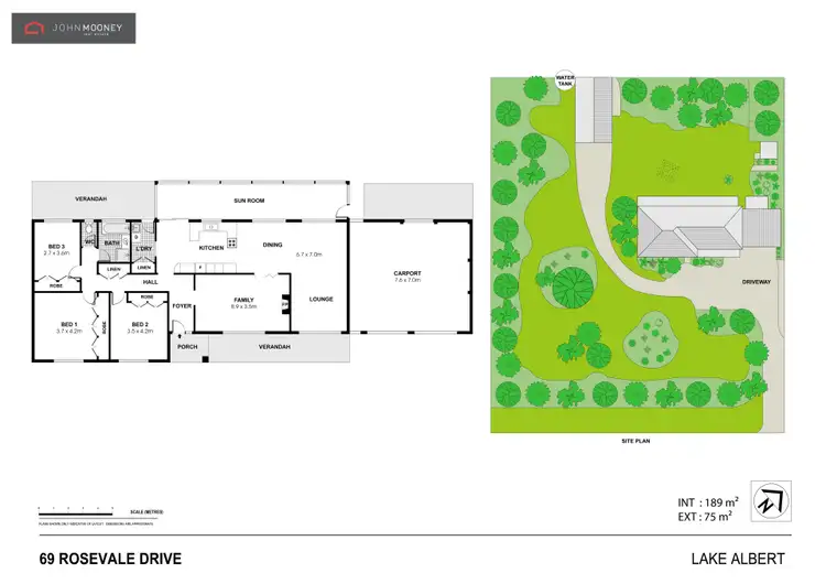 Floorplan of Homely house listing, 69 Rosevale Drive, Lake Albert NSW 2650
