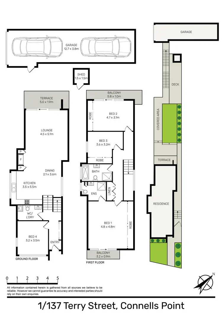 Floorplan of Homely townhouse listing, 1/137 Terry Street, Connells Point NSW 2221