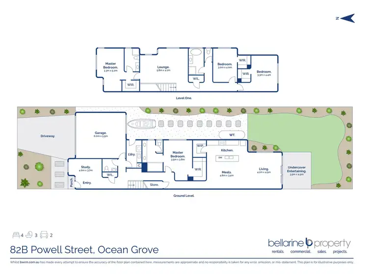 Floorplan of Homely townhouse listing, 82B Powell Street, Ocean Grove VIC 3226