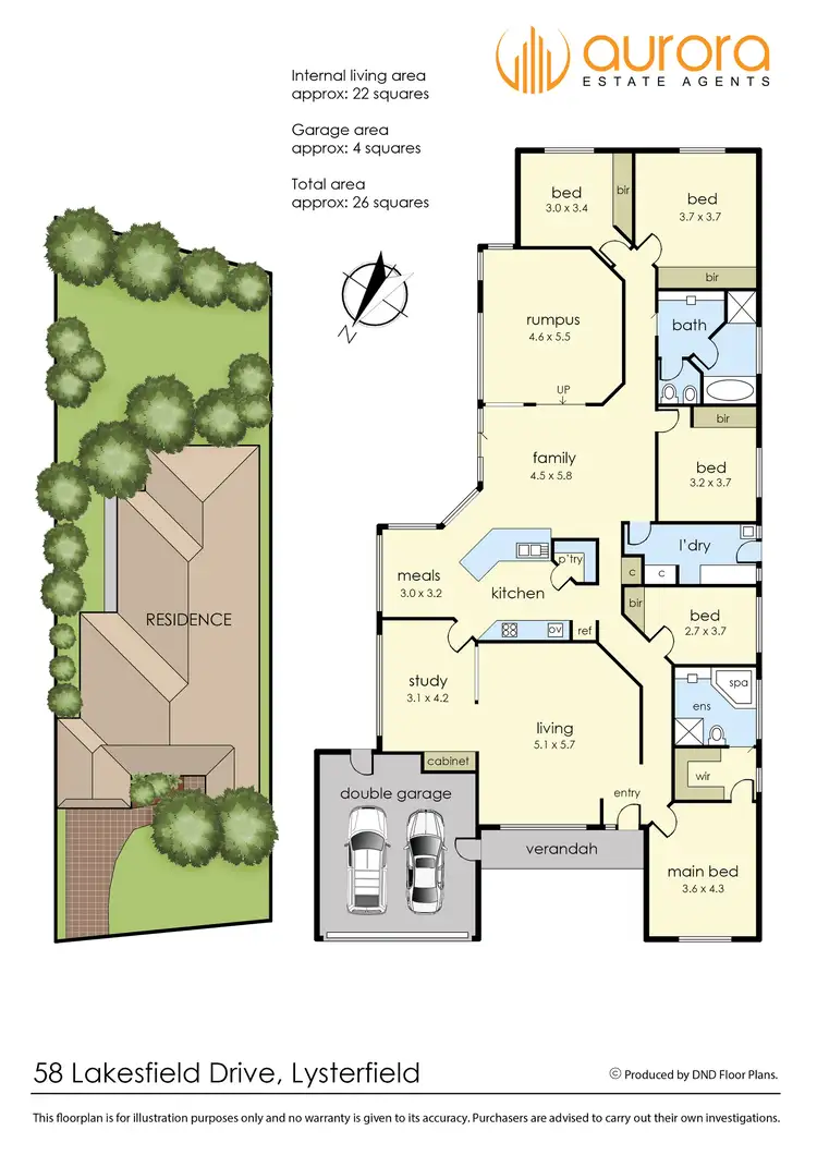 Floorplan of Homely house listing, 58 Lakesfield Drive, Lysterfield VIC 3156