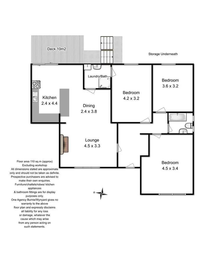 Floorplan of Homely house listing, 5 Myrtle Crescent, Emu Heights TAS 7320