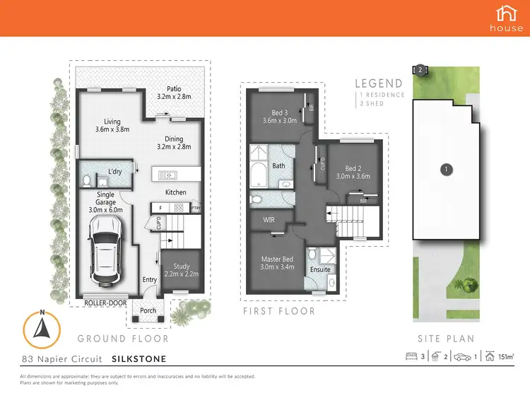 Floorplan of Homely terrace listing, 83 Napier Circuit, Silkstone QLD 4304